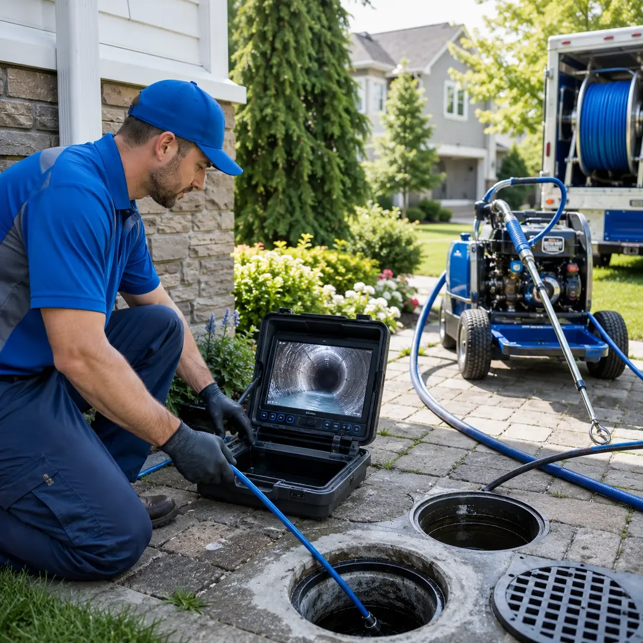Outdoor drain cleaning professionals serving Huntington, NY
